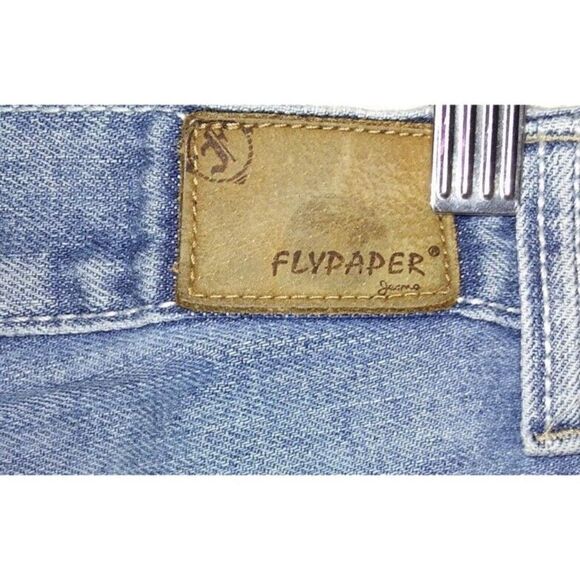Flypaper Jeans Mens 32x32 Straight Mid Rise Light Wash Fade Awesome meas… - Picture 7 of 10